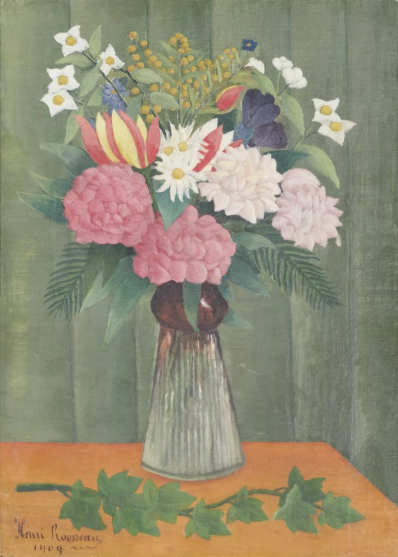 Bouquet di fiori con ramo di edera - Albright, Knox Gallery